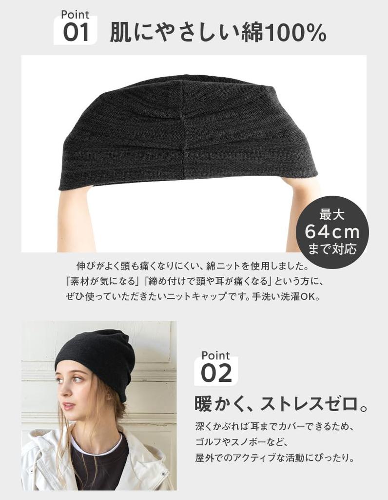 Шапка Aria Knit Большая Свободная Медицинская Холодная Погода Один Размер Подходит Всем Белая Шапка Loo&c, 100% Хлопок, Женская, Размер, Посадка, Шапка, Защита, Наушники, Сезон,