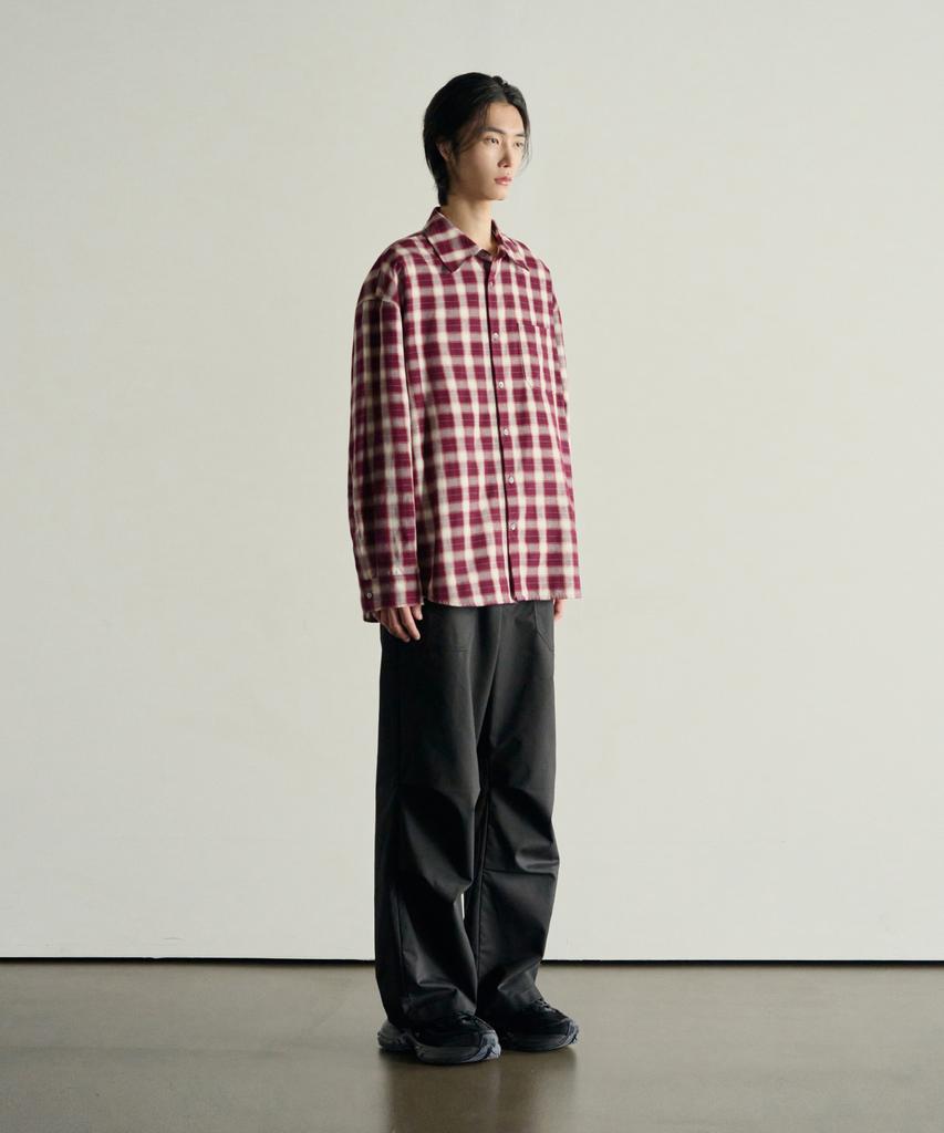 ROTEMBER French Ombre Check Shirt [Red]