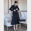 Осень 2024 г. Женская юбка в стиле французского Хепберна: Шикарный комплект из двух частей для рабочего места