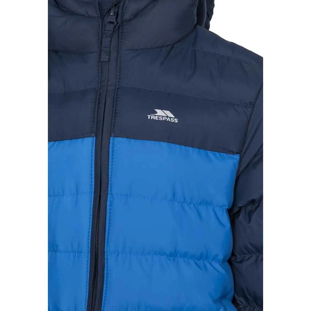 Trespass Oskar padded jacket water wind resistant Navy Blue