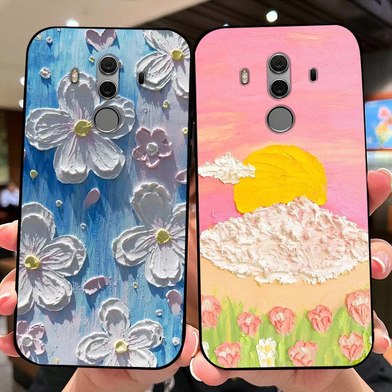 Чехол для Mate 10 Pro Mate10 ТПУ Мягкий Силиконовый Чехол для Телефона Для Huawei Mate 10 Lite Модный Ударопрочный Funda Nova 2i Бампер Милый