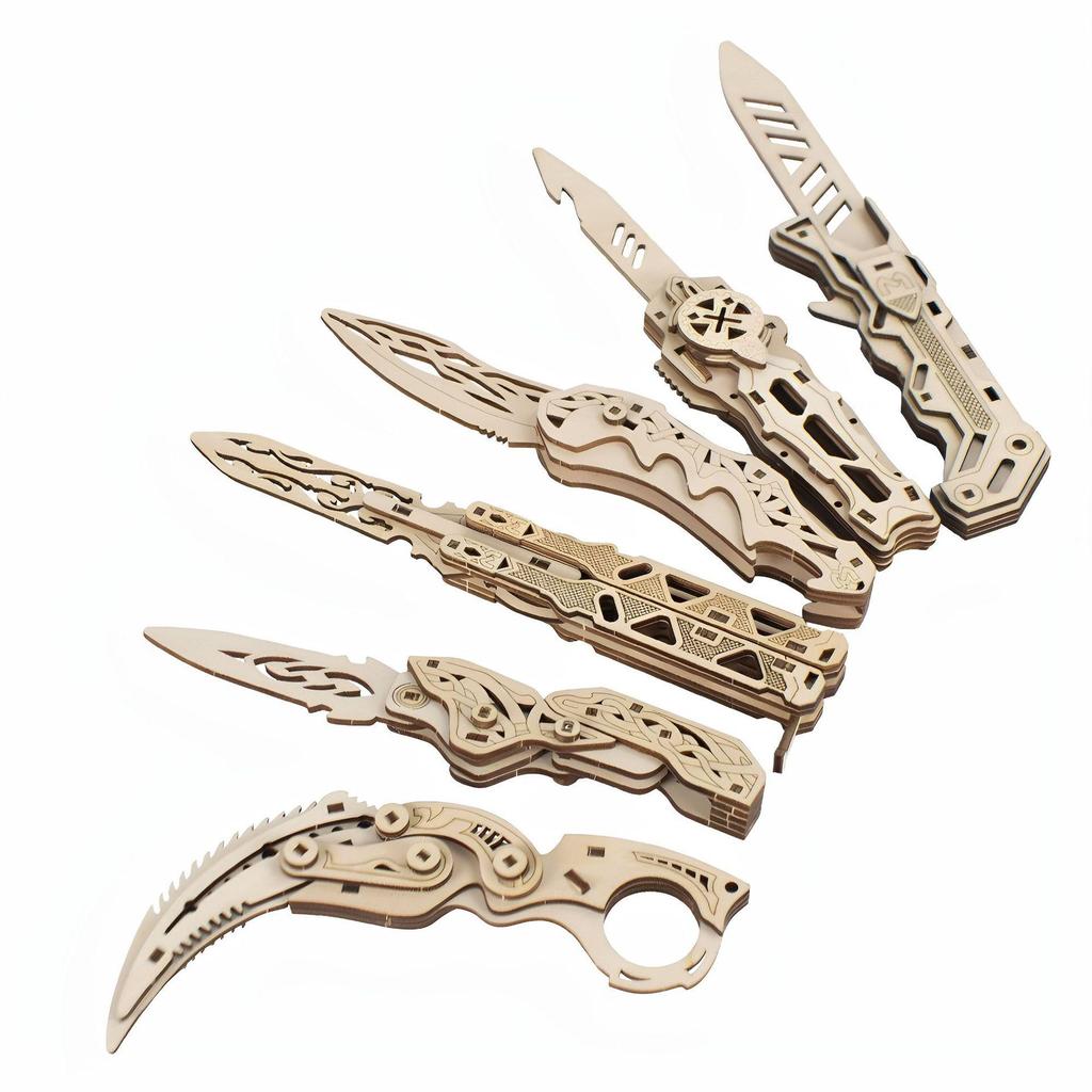 3D Деревянный пазл-конструктор «Бабочка», вырезанный лазером, для детей