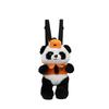 Cute Panda Flower Backpack Cartoon Children's Backpack Lightweight Doll Plush Bag Birthday Gift for Boys and Girls