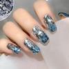 2Pcs/Set Nail Flakes Mermaid Effect Glitter Blue Sparkly Mix Hexagon Colorful Sequins