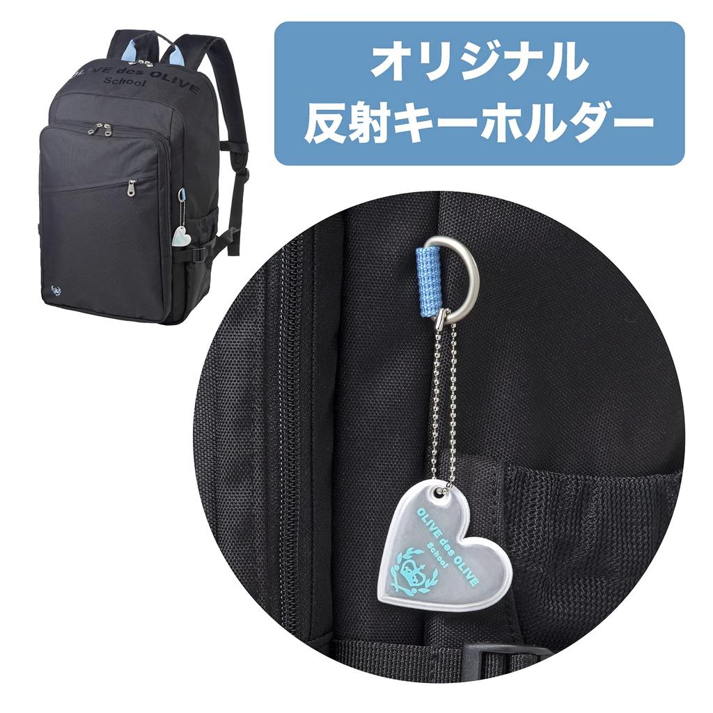 De Olive Рюкзак с чехлом для мобильного телефона 2K30038 Девочки 70 Черный x Сакс 30 л [Olive School]