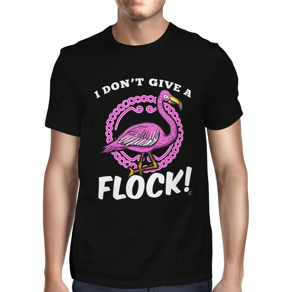 1Tee Mens I don't Give A Flock Flamingo T-Shirt