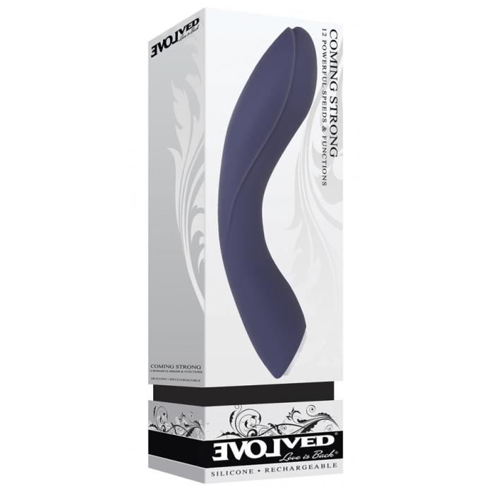 Vibromasseur - Evolved - Coming Strong - Silicone - 10 Vibrations - 18cm Longueur