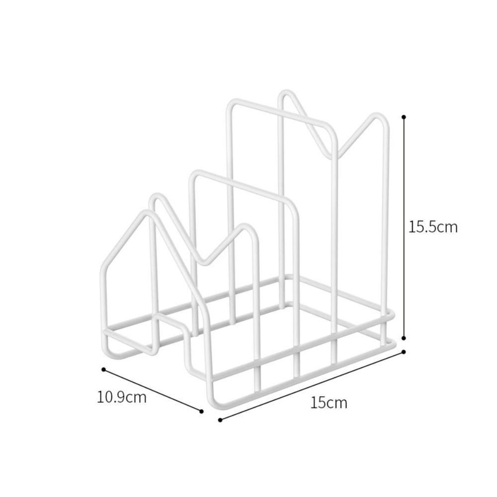 Multi Layer Kitchen Storage Rack Hollow Design Cutting Board Holder New Pan Lid Organizer  Kitchen