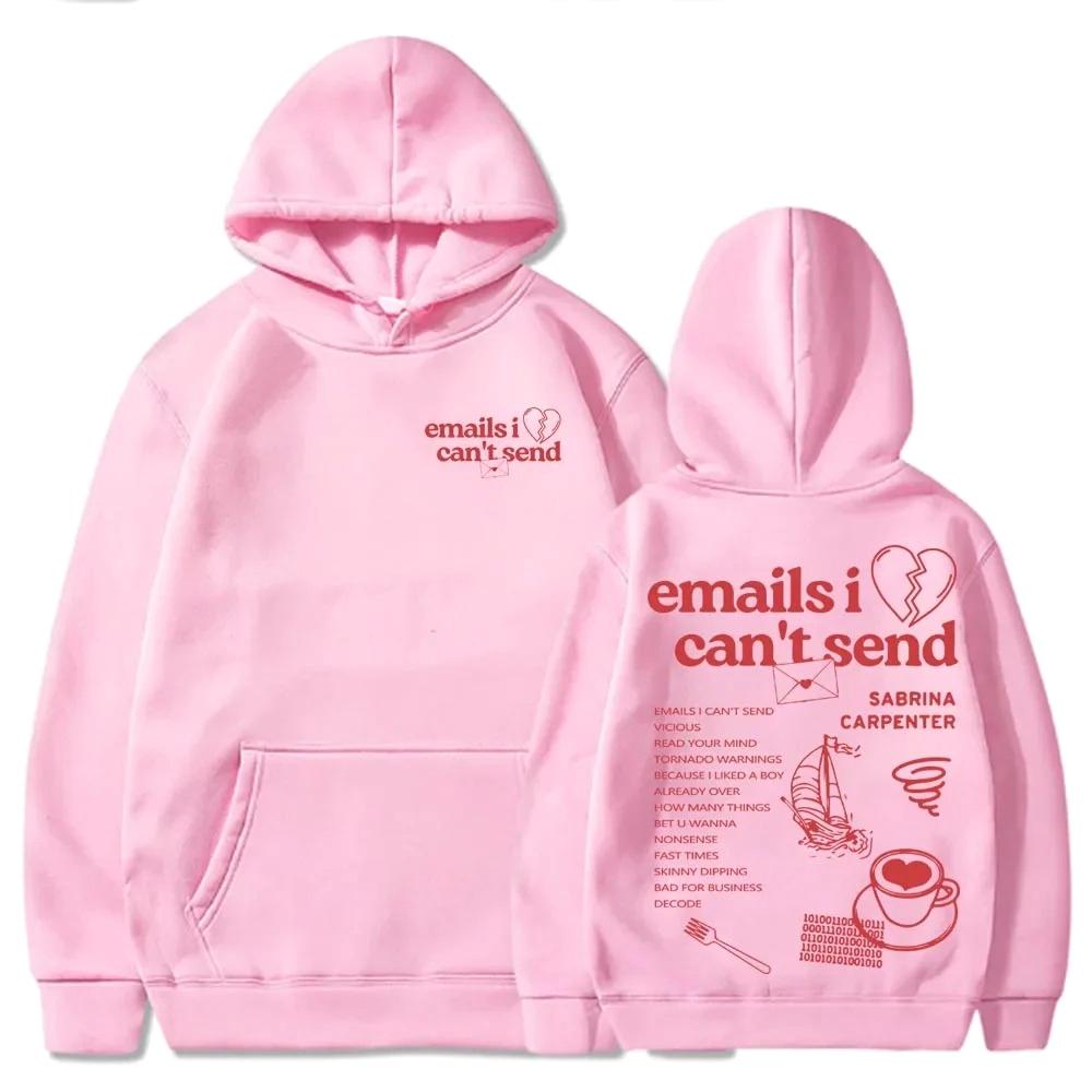 Nonsense Emails I Can‘t Send Printed Hoodies Trendy Harajuku Long Sleeve Sweatshirts Woman Winter Fashion Clothing