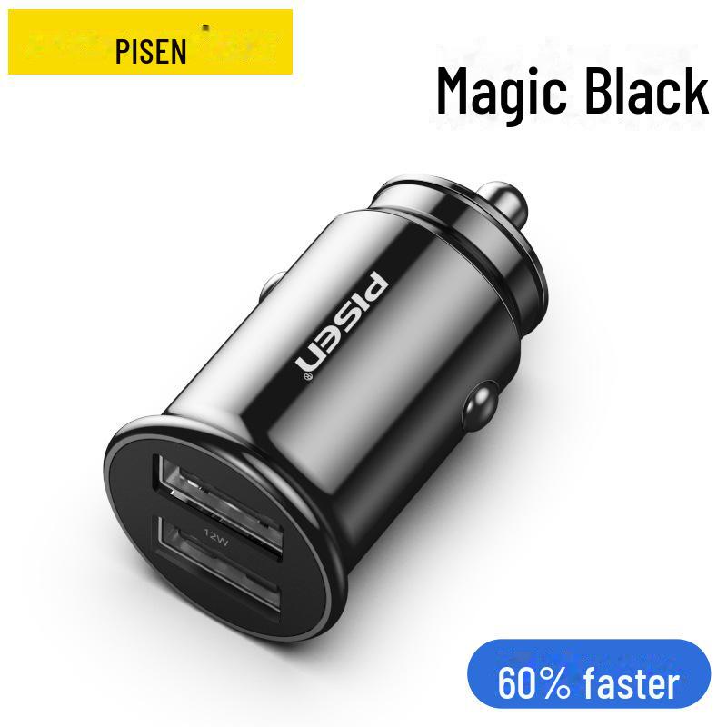 PISEN Dual Port PD30W Car Charger - Mini Cigarette Lighter Socket Adapter