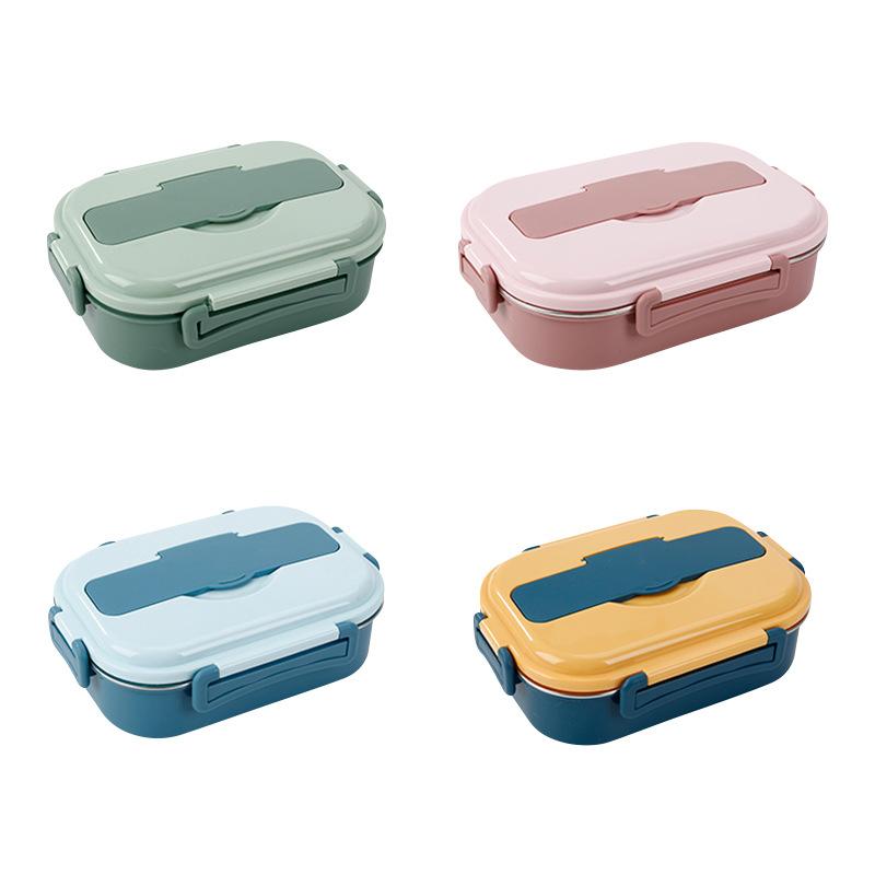 Food Storage Container Dinnerware Stainless Steel Lunch Box Portable Bento Box Food Storage Student