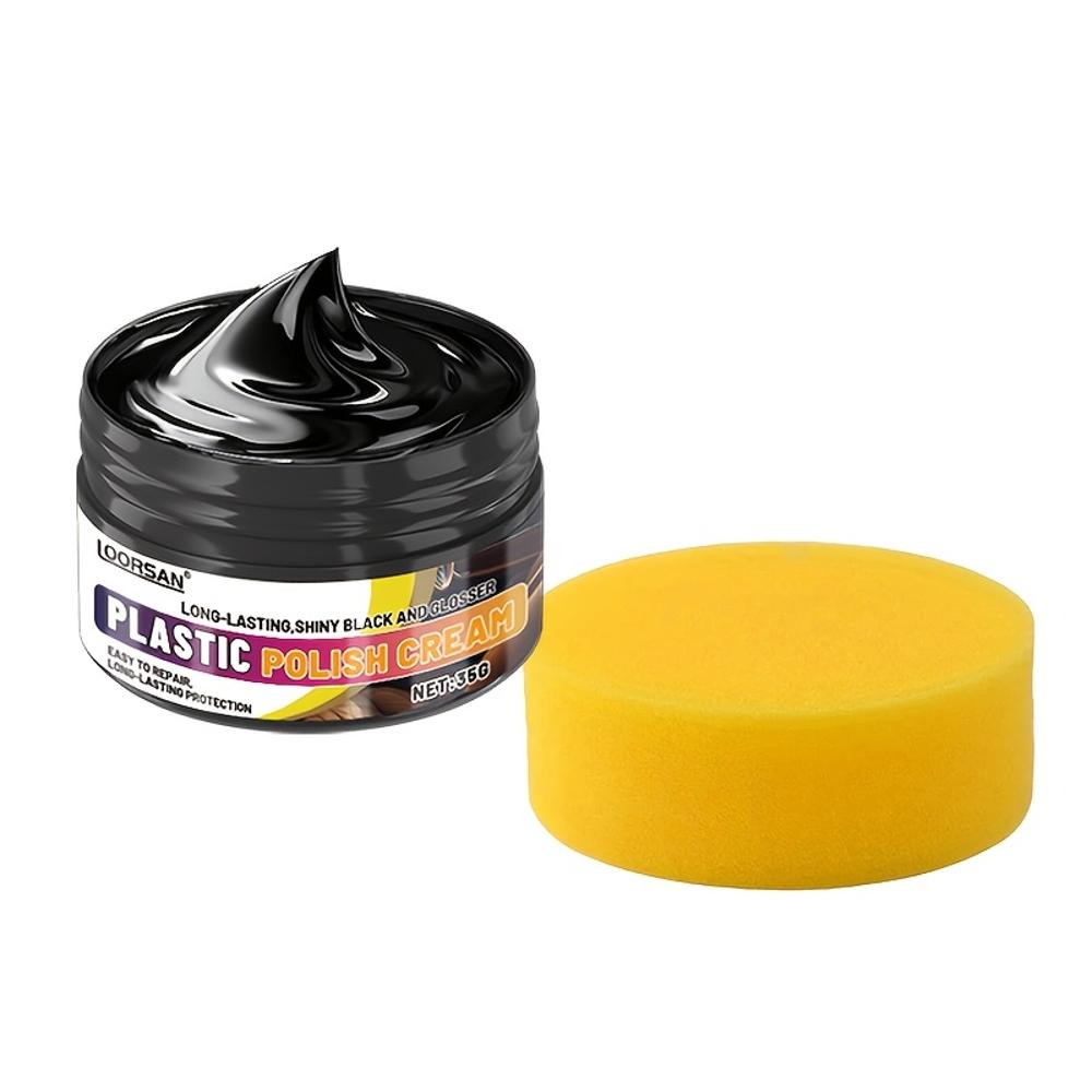 Universal Car Interior Plastic Renewal Wax - Scratch Repair and Shine Enhancer, Tire Rim Coating Suitable for Dashboard, Seats,