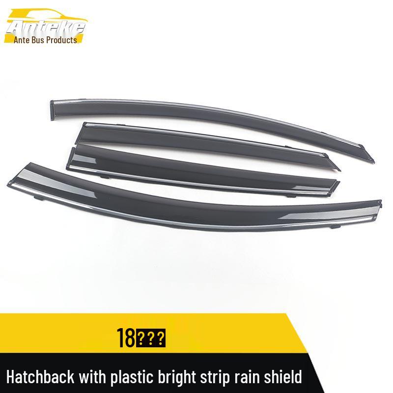 Rain Deflectors and Sun Visor Trim with Bright Strips for 18 Yue Lang Models