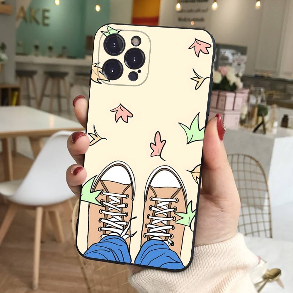 New Heartstopper Anime Phone Case For IPhone 17 16 15 14 13 12 11 Pro Max Plus Soft Black Cover
