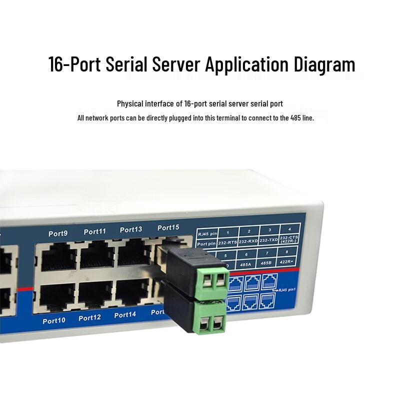 Адаптер RJ45 на RS485 с 2-контактным клеммным блоком