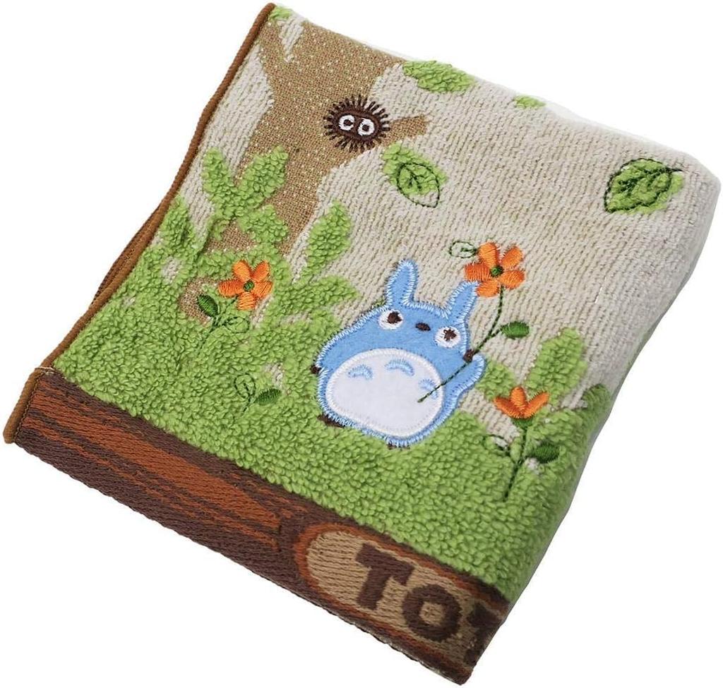 Marushin Ghibli Mini Hand My Neighbor Character Shaded 1005027500 Towel, Totoro, 100% Cotton, Goods, Gift, Birthday, Mother's Day, Stroll,