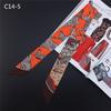 New Design Cute Zebra Print Silk Scarf Women Brand Scarf Bag Ribbons Fashion Striped Head Scarf Small Long Scarves C14