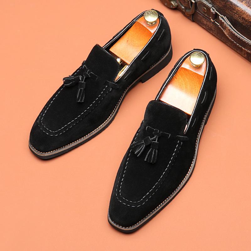 Men's Casual Business Shoes Mens Classic Retro British Style Tassels Loafers Moccasins Fashion Party Wedding Flats for Men