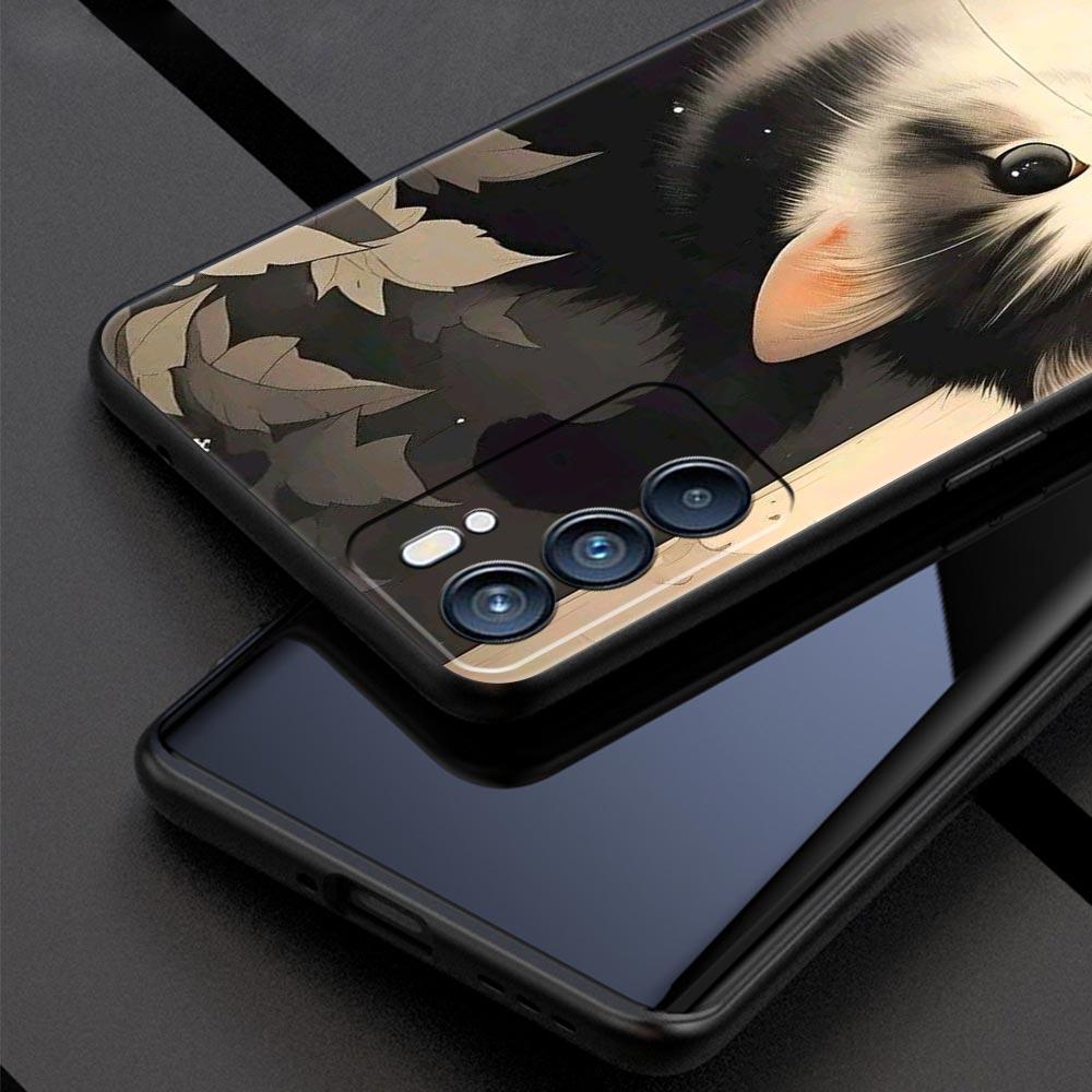 Чехол для телефона с ярким дизайном кошки для Oppo A17 A31 A54 A57 A78 A79 A98 Find X5 X6 Reno 6 7 8 10 11 12 13 F Pro 5G Мягкий ТПУ Чехол