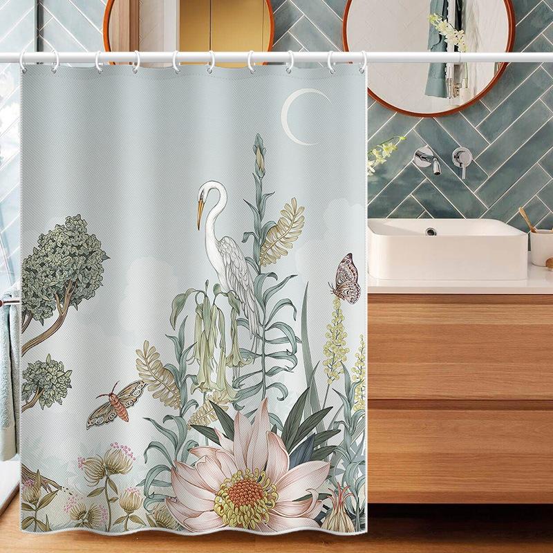 Утолщенная водонепроницаемая занавеска для ванной комнаты, устойчивая к плесени, занавеска для душа, занавеска для душевой перегородки, занавеска для душа, занавеска для ванной комнаты, бесплатная перфорация