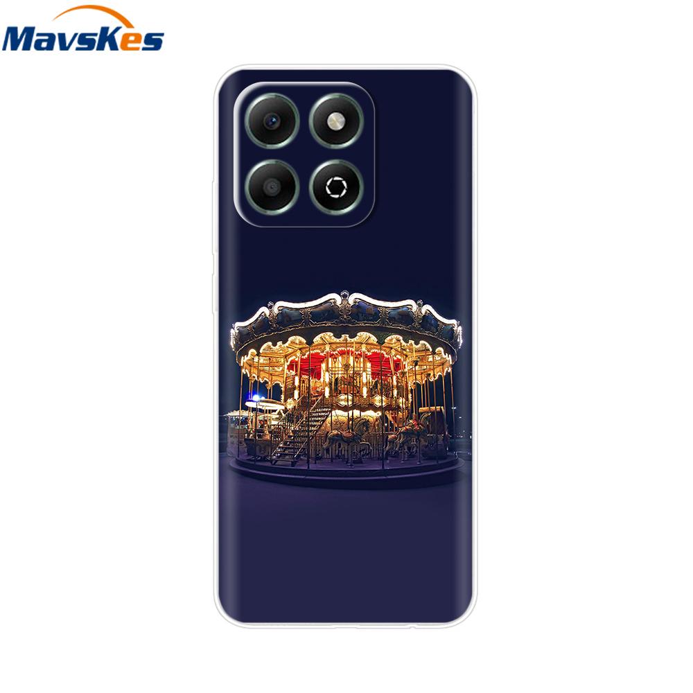 Чехол для Honor X6b Мягкая силиконовая задняя крышка для Huawei Honor X6b X6a x6 HonorX6b Чехлы для телефона Ударопрочный Защитный Расписной Чехол