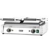 Contact Grill, Fluted Double-Sided Contact Grill - Hendi 263709