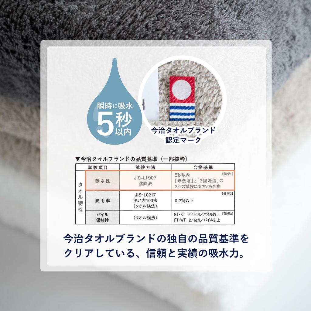 Transparan Imabari Face Loosely Made in Japan Towels, 3-Piece Set, Soft, Absorbent, Quick-Drying, Lightweight, Thick, 100% Cotton, Twisted, Fluffy,