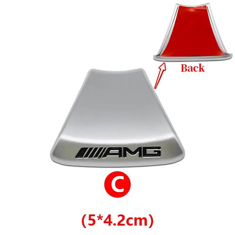 JCG1 3D Car Steering Wheel Emblem Sticker Interior Badge Accessorie For Mercedes Benz AMG W205 W168 W108 AMG W176 W204 W212 GLC