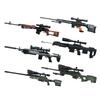 UnoDosTres 1/6 Scale Sniper Rifle Plastic Model Kit, Set of 6, Movable, Color-Coded, No Glue Required, Realistic Details