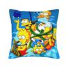 Pillow Case Funny SSimpsons The Scream Parody Custom  Pillow Cover For Wedding Party Home Decor Vintage Pillowcases