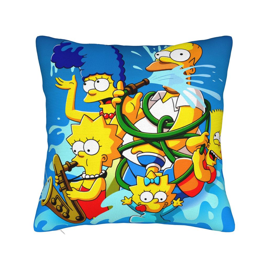 Pillow Case Funny SSimpsons The Scream Parody Custom Pillow Cover For Wedding Party Home Decor Vintage Pillowcases