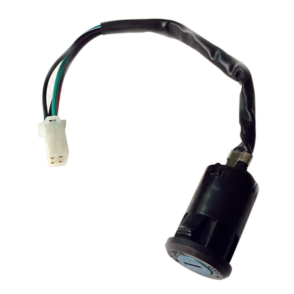 4 провода Замок зажигания мотоцикла Аксессуары для мотоциклов Замена замка зажигания для квадроцикла Honda для Yamaha Suzuki