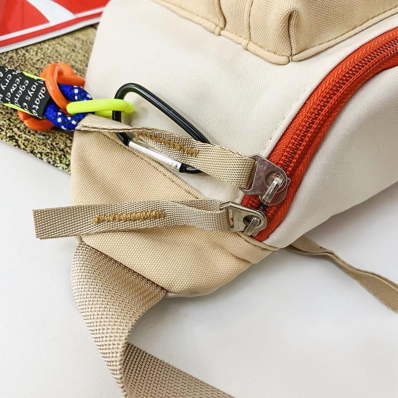 Colorblock Shoulder Crossbody Bag Sports Chest Bag Casual Small Satchel Bag For Men