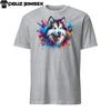 Colorful Alaskan Malamute Unisex T-Shirt | Vibrant Dog Art Tee | Short Sleeve