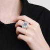 2-5CT Роскошное кольцо с муассанитом для мужчин, цвет D, бриллиантовый ореол, обручальное кольцо с бриллиантами, ювелирные изделия из стерлингового серебра S925, оптовая продажа