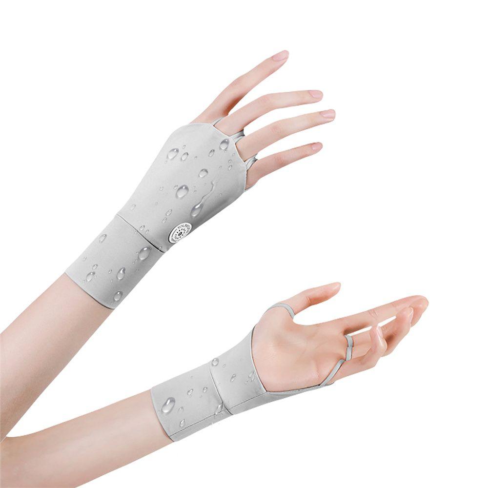 Left Hand Sunscreen Ice Silk Women Golf Gloves Golf Gloves Sports Gloves Golf Half Finger Glove
