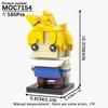 MOOXI Dragon Anime Brickheadzed Figure Scene Adult Building Blocks Set MOC Brick Model Kit DIY Diorama Toy For Kid Boy Girl Gift