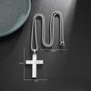 Новое европейское и американское мужское ожерелье с крестом из нержавеющей стали, кулон из титановой стали, ювелирное изделие