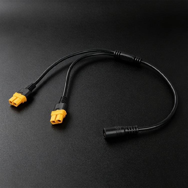 Portable Double XT60 Female To DC5.5x2.1mm Female Adapter XT60 Charging Cable For FPV Setups Easy Power Connection