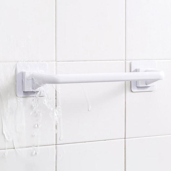 Вешалка для полотенец Настенная экономия места PP Простой внешний вид Держатель для хранения полотенец для общежития