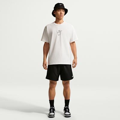Nike Sportswear T Shirts Men's Sail White Crew Neck Moderate