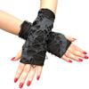 Casaul Broken Slit Gloves Sexy Gothic Fingerless Gloves Halloween Gloves Black Ripped Holes Decor Cosplay Gloves