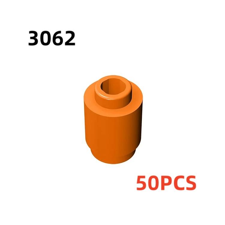 50 шт. 3062b 30068 35390 3062 аксессуары 1x1 цилиндрический кирпич DIY строительные блоки развивающие игрушки городская игрушка