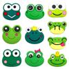 Набор из 10 мультяшных подвесок-жаб для Crocs, для веселого DIY декора сандалий и шлепанцев