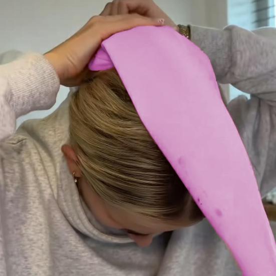 Waterproof Ponytail Bathing Hat Washing Ponytail Shower Cap Long Hair Crown Shampoo Shower Cap Reusable Hair Sleeve