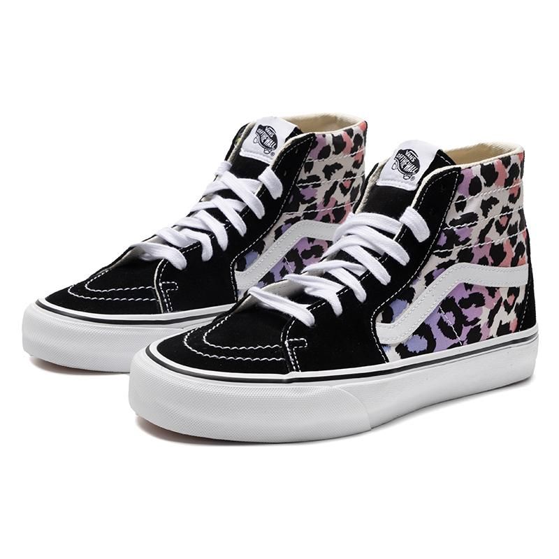 Vans Sk8 Comfortable High-Top Skate Shoes Unisex Sneakers Black White Pink VN0A7Q62MUL