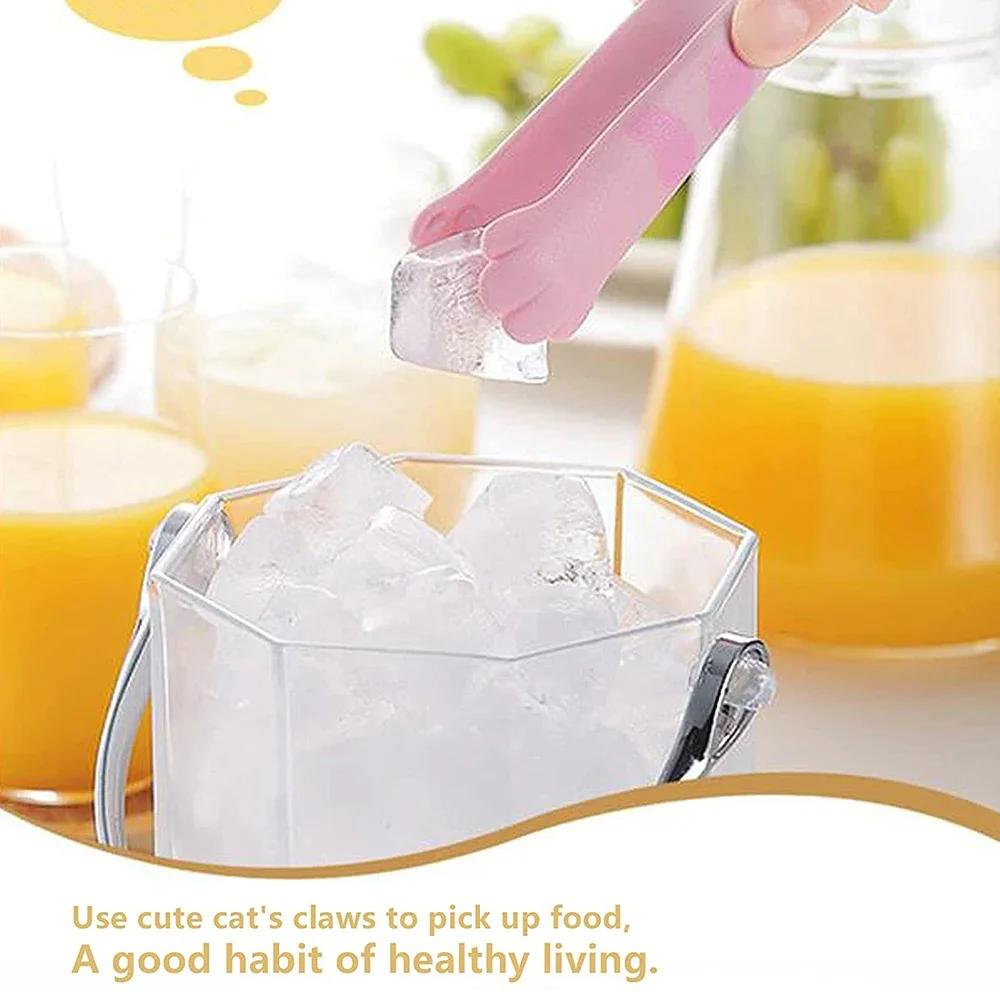 Японские щипцы в форме кошачьей лапы, милые мультяшные щипцы для еды, щипцы из нержавеющей стали для барбекю, зажим для выпечки сэндвичей, кухонные гаджеты