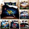 Комплект пододеяльника для регби, Комплект постельного белья для американского футбола размера «queen», Пододеяльник на футбольную спортивную тематику, Полиэстеровый чехол для одеяла