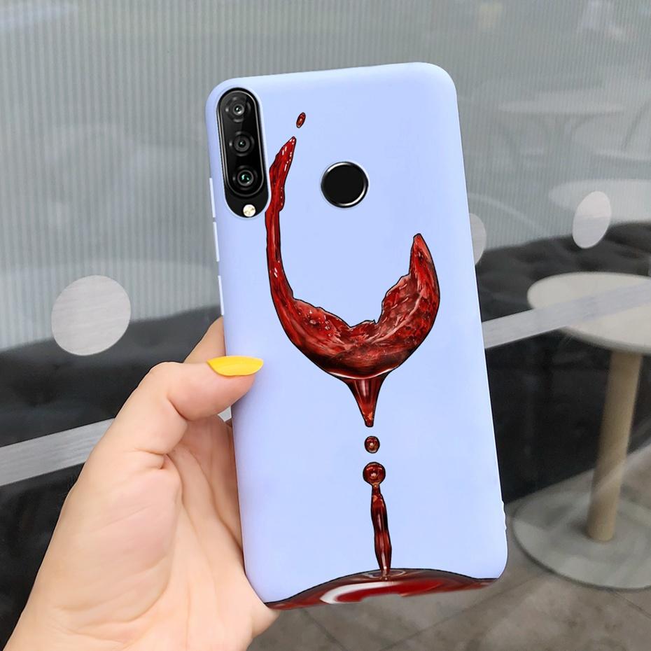 For Huawei P30 Lite Phone Case Flower Girl Pattern Soft Silicon Cover For Huawei P30 Pro Lite Case Cute Funda P 30 P30lite Cases