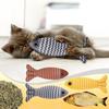 Игрушка с кошачьей мятой для кошек, устойчивая к укусам, успокаивающая, для тренировок, котенка, кошки, игрушки в форме рыбы с кошачьей мятой для мелких, средних, крупных пород, спальня, кабинет
